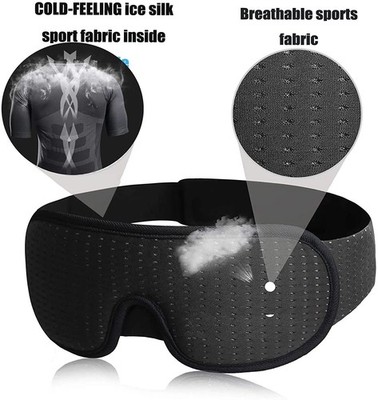 3D Sleeping Eye Mask Blocking Light Breathable Soft Padded Mask Cover Eyepatch