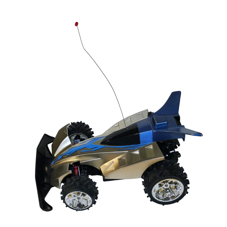 Vintage Artin Radio Controlled Race Card Control Controller RC Silver Blue Y2K - Image 2 of 4