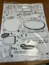 Oriental Trading It's All About 100 100th Day Activity 15 sheets