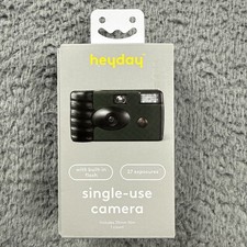 Heyday Single-Use 35mm Film Camera Green Built-In Flash 27 Exposures New