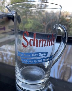 Vintage Schmidt Beer Pitcher Jacob Schmidt Brewing Co The Brew Great Northwest ￼