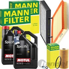 MANN INSPEKTIONSPAKET+MOTUL 5W-30 MOTORÖL passend für RENAULT TRAFIC II 2-2.5dci