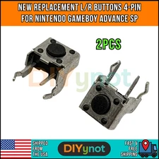 Nintendo Game Boy Advance SP L/R Shoulder Button Switch Set 4-Pin 2pcs GBA SP
