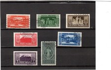 REGNO  1929-MONTECASSINO-SERIE COMPLETA USATA-ALTA QUOTAZIONE-SPED.GRATUITA