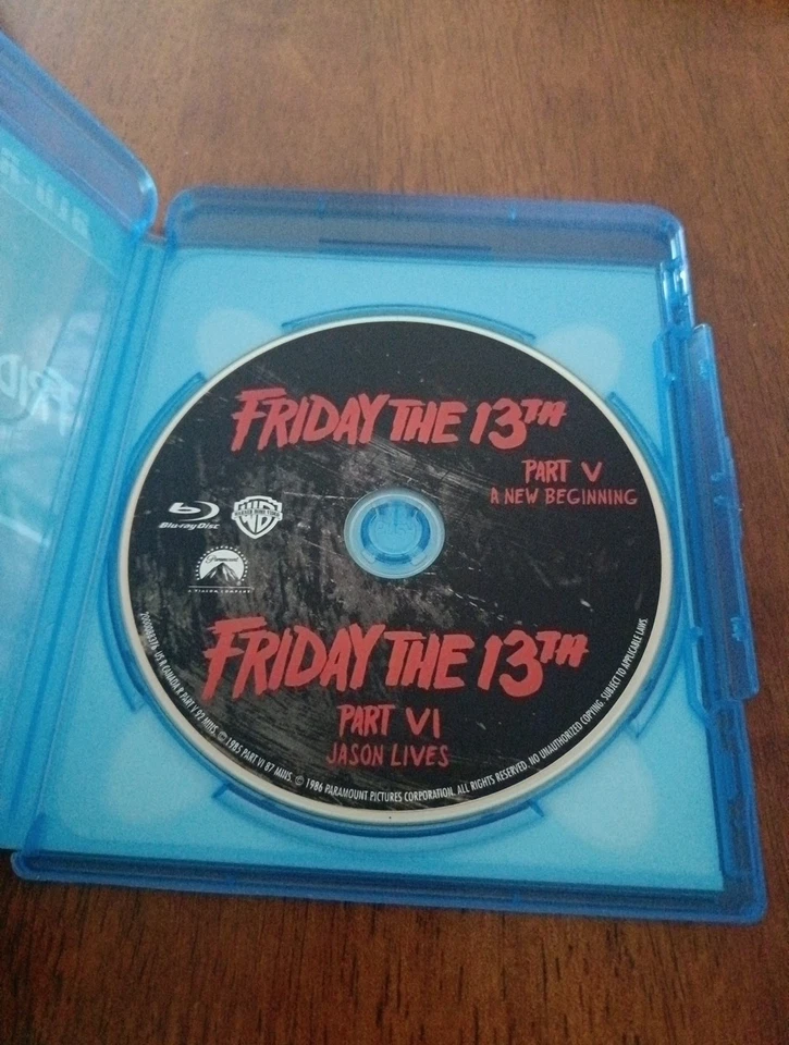 Friday the 13th Part V 5  Part Vl 6 (Blu-ray Disc, 2015) Region Free - Image 3 of 3