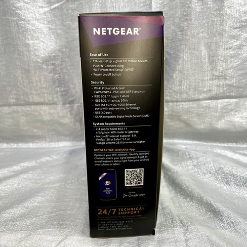 NETGEAR Nighthawk AC1900 przedłużacz siatki Wi-Fi - czarny - Zdjęcie 6 z 6
