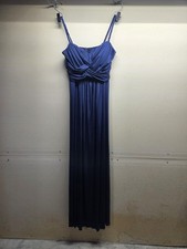 Windsor maxi dress women’s Blue Shimmer Sleeveless Spaghetti Strap Size 13/14