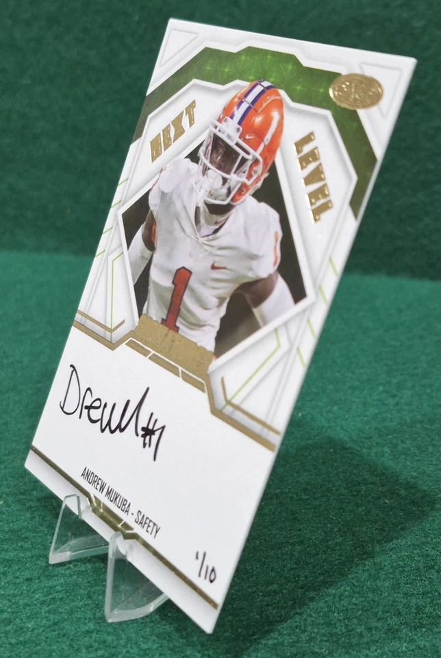 Andrew Mukuba Rookie Gold 1/10 (Jersey # Match) 2024 Sage HIT Next Level #NLS-AM - Image 3 of 4