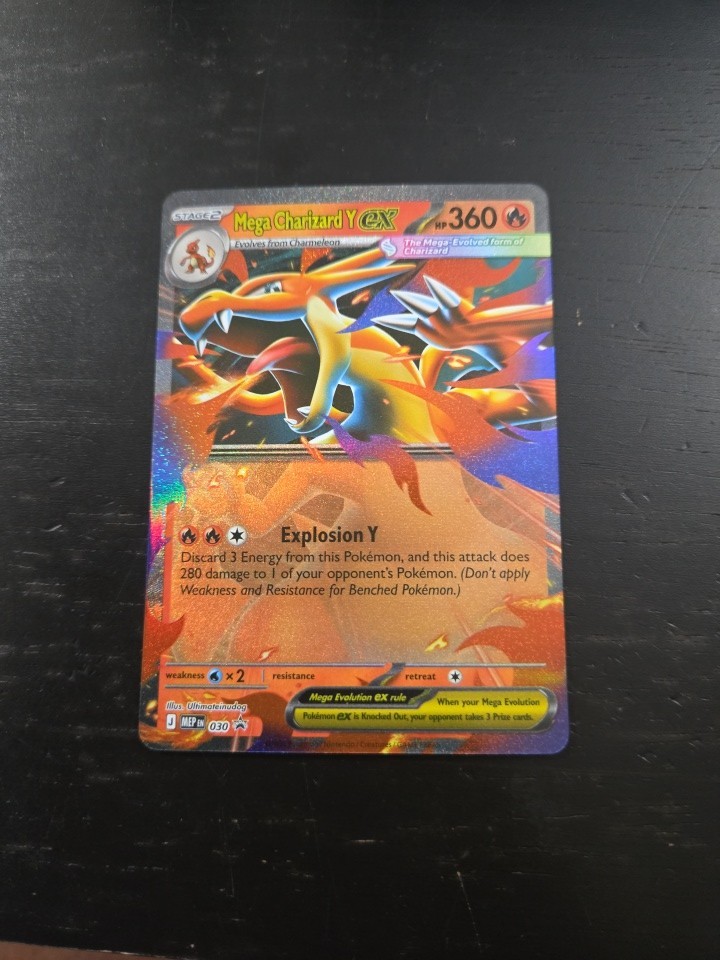 Mega Charizard Y ex 030 Pokemon Mega Evolution Black Star Promo Holo [A]