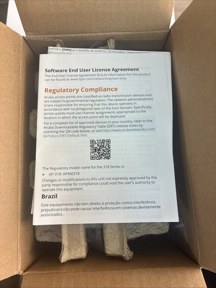 Punto de acceso Hewlett Packard Enterprise Aruba Ap-318 (Estados Unidos) Indr endurecido 11Ac. Foto 4 de 4