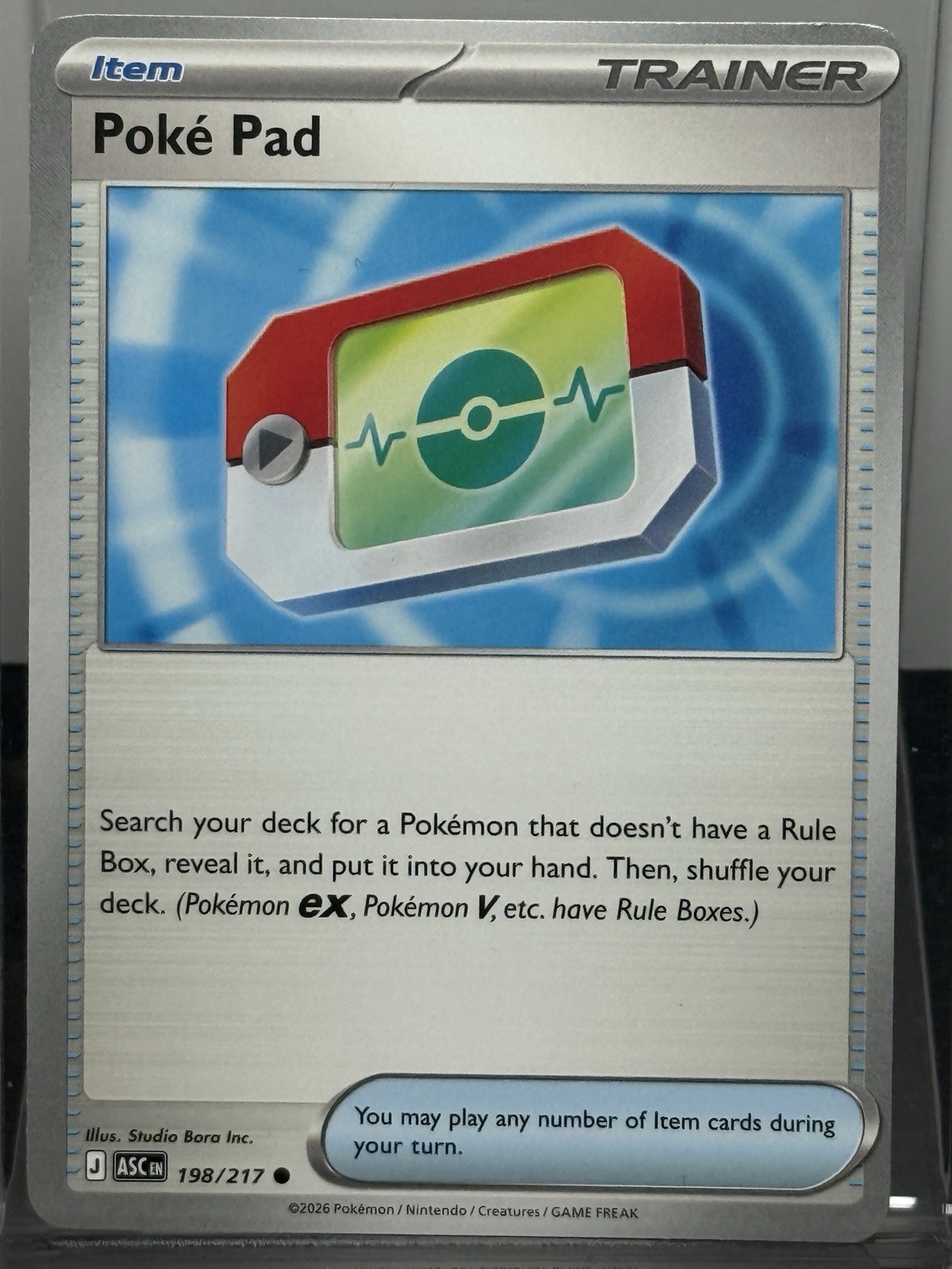 Poké Pad 198/217 ASC Ascended Heroes Common Regular Near Mint NM