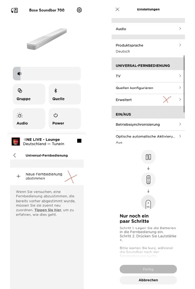 Mando a distancia universal original Bose Soundbar 500/700 - Imagen 2 de 3