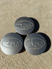 Set Of 3 Subaru Full Silver Wheel Center Cap, 28821SA030