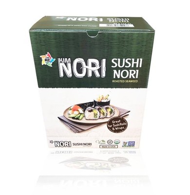 Kosher Organic 160 Sheet Kimnori Sushi Nori Roasted Seaweed Rolls Wraps Laver