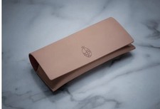 JACQUES MARIE MAGE Sunglasses Eyewear Glasses CIRCA LEATHER ENVELOPE in VEG TAN