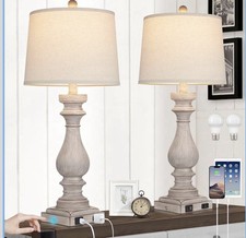 29  Tall Table Lamp Nightstand Bedside Lamp, for Living Room Set of 2 Farmhouse