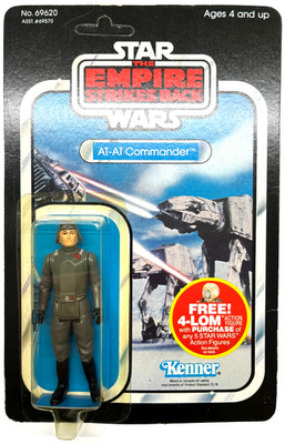 VINTAGE STAR WARS 1982 KENNER ESB AT-AT COMMANDER 47-BACK MOC