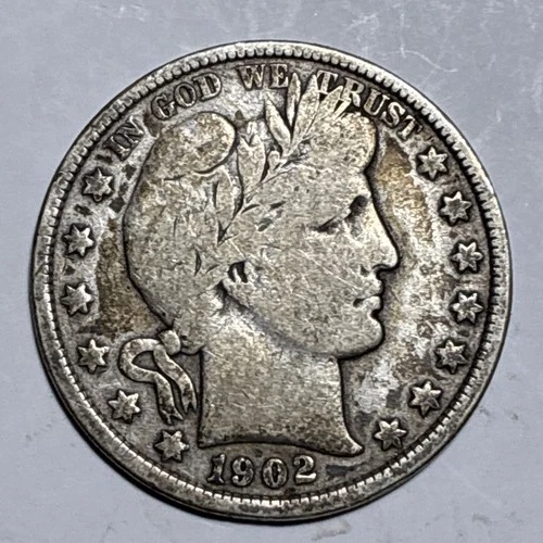 1902-P Barber Half Dollar — photo from the most recent tracked eBay sale