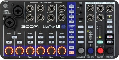Zoom LiveTrak L6 10-channel Compact Digital Mixer