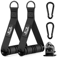 Heavy Duty Exercise Handles, Gym Handles for Cable Machine Attachment, Grip Gym