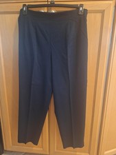 Briggs New York Size 12 Petite Black Women's Dress Pants / Slacks Zip up