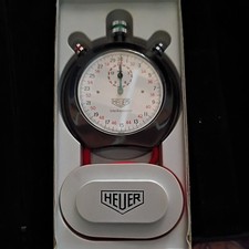 Vintage Heuer Trackmaster 8042 Black Stopwatc...