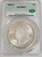 1883-O MS63 Morgan Silver Dollar CACG