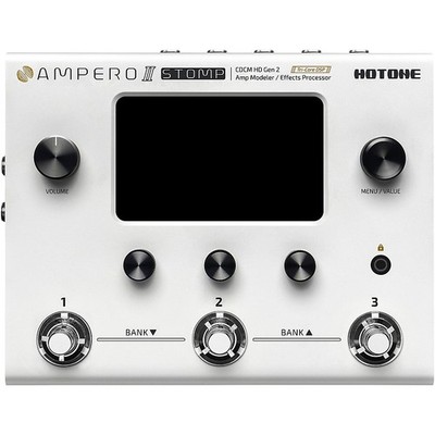 Hotone Effects Ampero II Stomp Amp Modeler & Effects Processor  White
