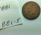 1881 Indian Head Penny; Good condition #881-5