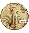 1/10 oz American Gold Eagle Coin Random Year (BU) $5 Gold Coin