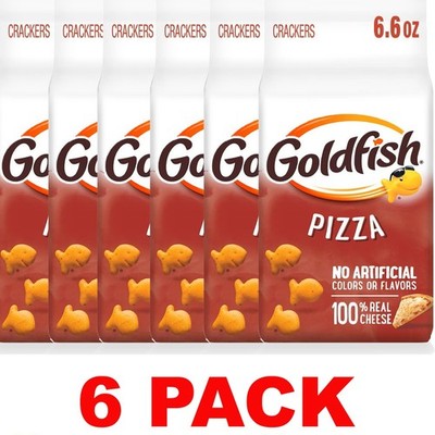 Pepperidge Farm Goldfish PIZZA Baked Snack Crackers 6.6 oz   2 Ct   6 BAGS BULK