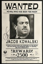 Dan Fogler Signed 11x17 Wanted Poster JSA COA from Private Signing