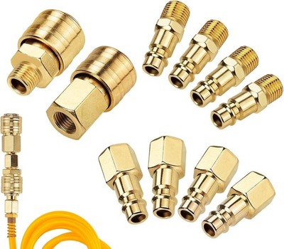 Vergoldete Druckluftkupplung 1/4 Zoll Luftanschluss - Luftkompressor-Fittings