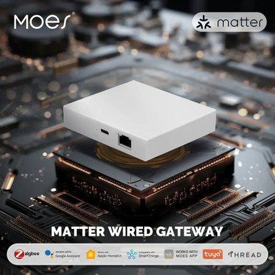 MOES Zigbee Thread Gateway Smart Bridge Siri Alexa HomeKit Matter Hub