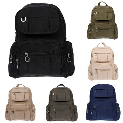 Canvas Women Lightweight Backpack Rucksack Bag City Nylon Shoulder Bag Ladies 