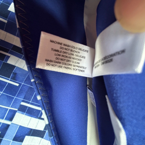 Gonna donna Annika Cutter & Buck taglia 6 blu stampa astratta golf skort elasticizzata - Foto 3 di 8