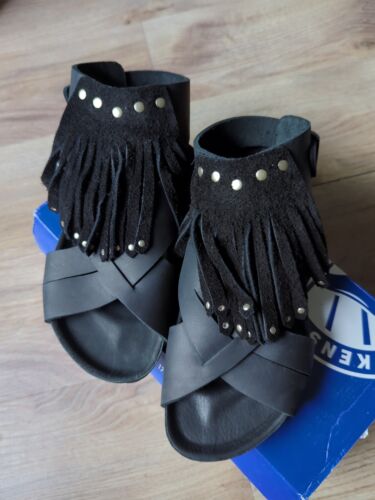 Sandalias Birkenstock Túnez Gladiador Flecos Cuero Exquisitas UE 38 Mujer 7-7.5 - Imagen 5 de 13