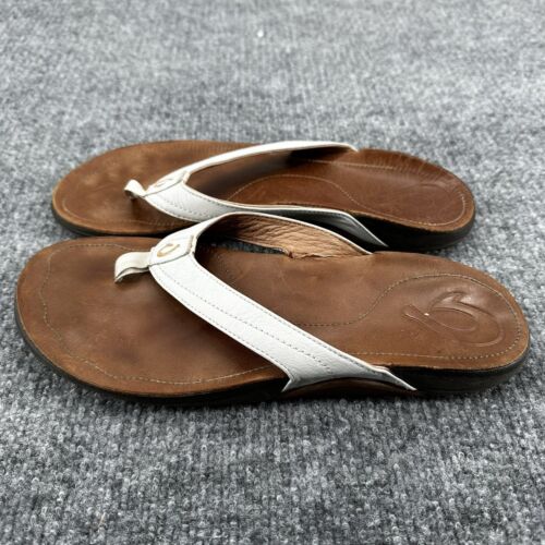 Sandali donna Olukai Kumu Thong taglia 10 euro 40 bianchi slip on spiaggia vacanze - Foto 4 di 12