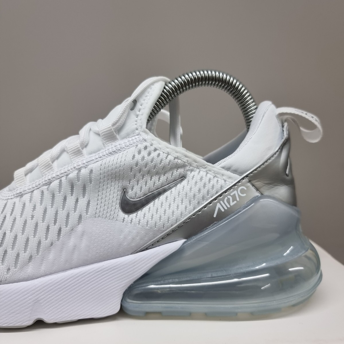 nike air max 270 trainers white white pure platinum light