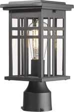 Industrial Outdoor Post Lantern, Exterior Pillar Light, Waterproof Pole Lantern