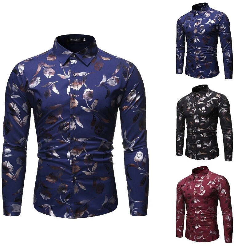 Ropa de Cama Multicolor Camisas de vestir para hombres