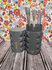 LARUCE BEAUTY 5 PIECE BRUSH SET IN GREY WITH RENNIE CUP NIB — photo 3