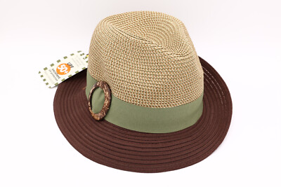 Woodland Chic Fashion Sun Hat, brown/green/tan | eBay display picture 3