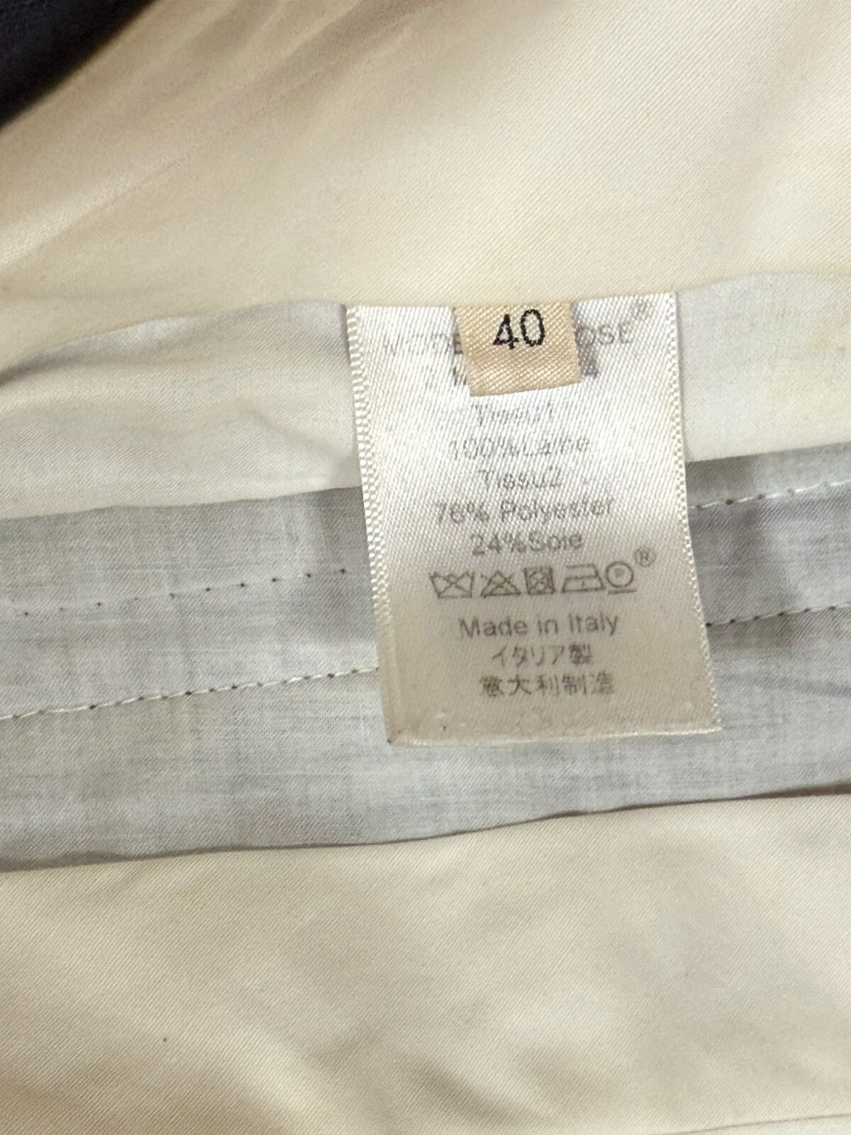 Pantalone vestito Celine plissettato nero Made in Italy taglia 40 34x26