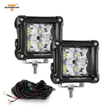 2X AUXBEAM 4" 40W LED Work Lights for Caterpillar Skid Steers Excavator Forklift