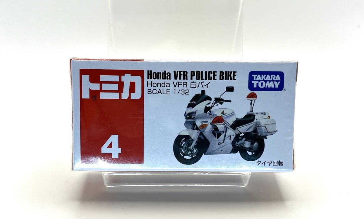 トミカ Honda VFR POLICE BIKE 1/32 Takara Tomy Tomica No.4 Honda VFR Police Bike 1/32 Scale