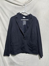 J jason Wu knit ponte blazer black ponte large dark Wash 1 button