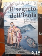 Il segreto dell'isola di Galli - libro templari Gerusalemme rive Lario X18