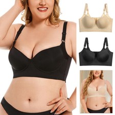 Shapedly Bra,Shapedly Back Smoothing Push-Up Bra,Wide Band Bras for Back Fat  
