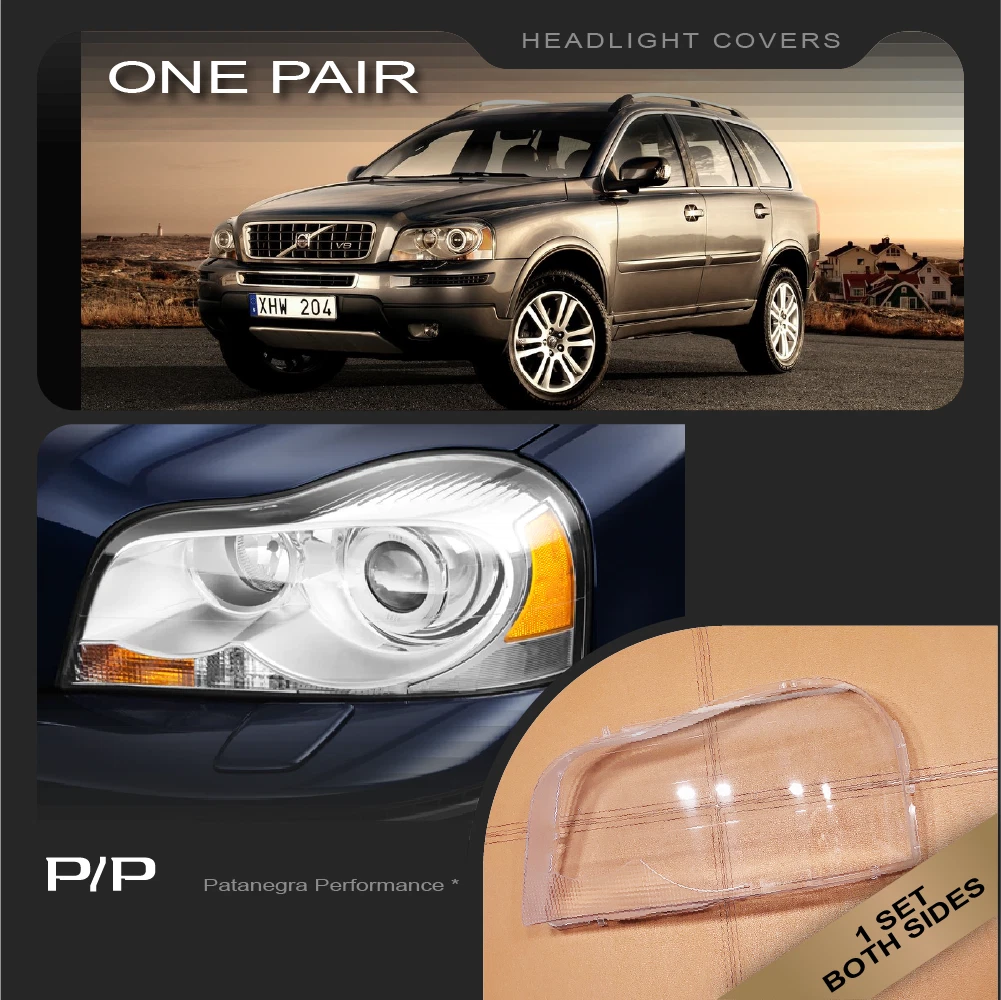 For Volvo XC90 2004 2013 Headlight Lens Replacement Cover LEFT